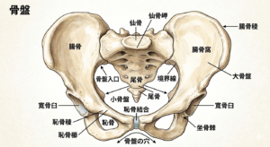共和ゴム株式会社での骨盤底筋群セミナー。 骨盤の詳細な画像