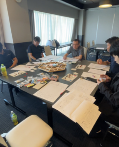 経営マネジメントゲームの社内研修風景