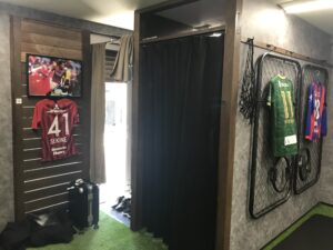 わらびFit整骨院の室内風景。現役プロサッカー選手も多数トレーニングしております。